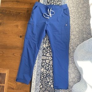 Figs denim blue scrub pants!!